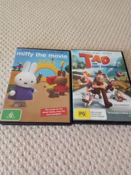 Miffy the Movie and Tad the Explorer DVDs