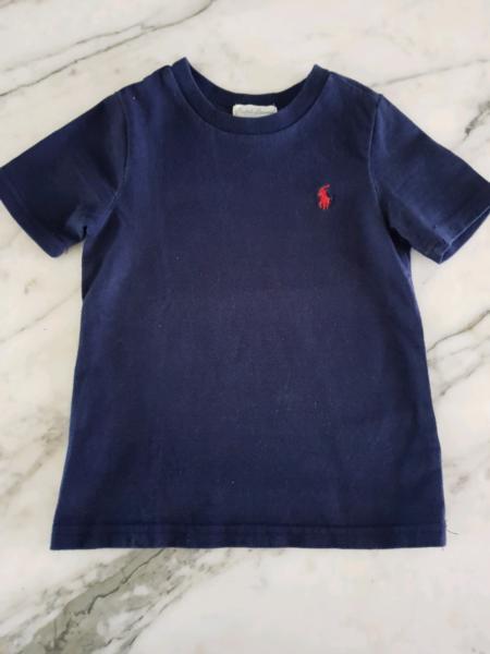Ralph Lauren Boys Navy Blue Tshirt Top size 18M Kids Clothing