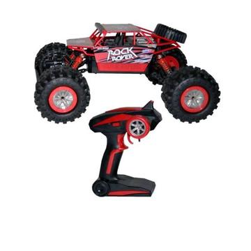 REMOTE CONTROLLED RED 4WD AMPHIBIOUS CRAWLER JEEP WITH 7.2V BATTE