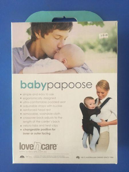 Love N Care Baby Papoose Baby Carrier Black