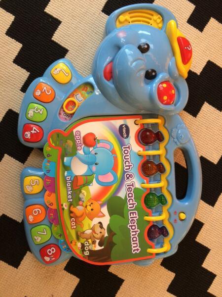VTech Touch and Teach Elephant Interactive Book Toy