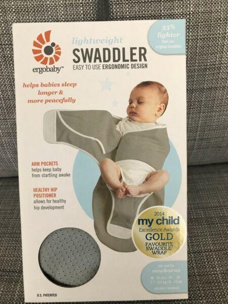 Ergobaby lightweight swaddled newborn - as new in box