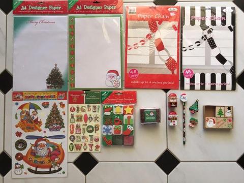 Christmas stationery, stickers & stamps