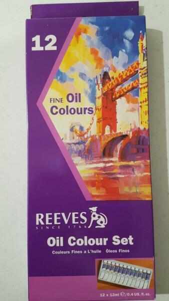 Reeves Oil Paint Set - fine Oil 12 x 12ml