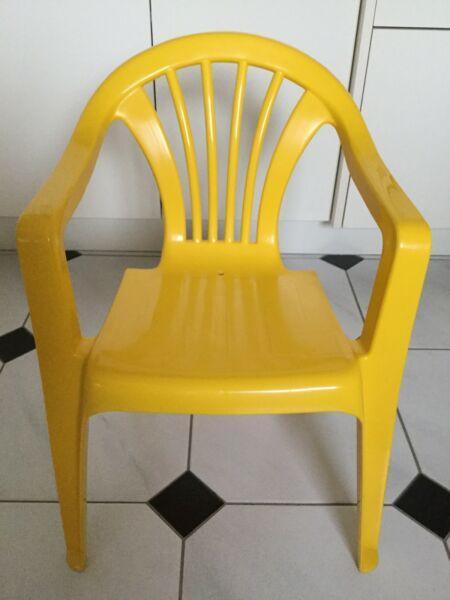 Children's Yellow plastic chair