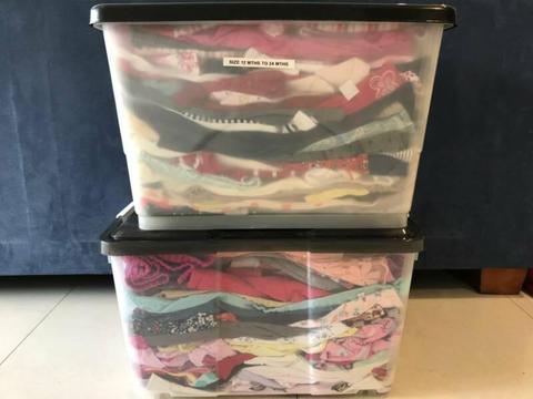 Kids Clothes - 2 large crates in good condition