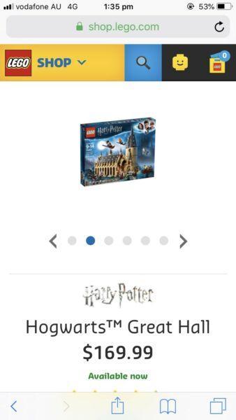 HARRY POTTER HOGWARTS GREAT HALL LEGO