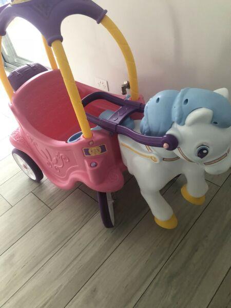 Little Tikes 2-in-1 Princess Horse & Carriage