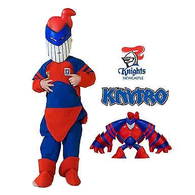 Brand new Nrl New Castle Knytro kids mascot costume size 7-8 yrs