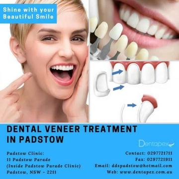 Cosmetic dentistry dental veneers and dental Health solution