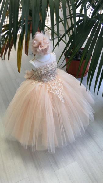 Baby Girl Dress Designer Gown Wedding Christening Flower Girl