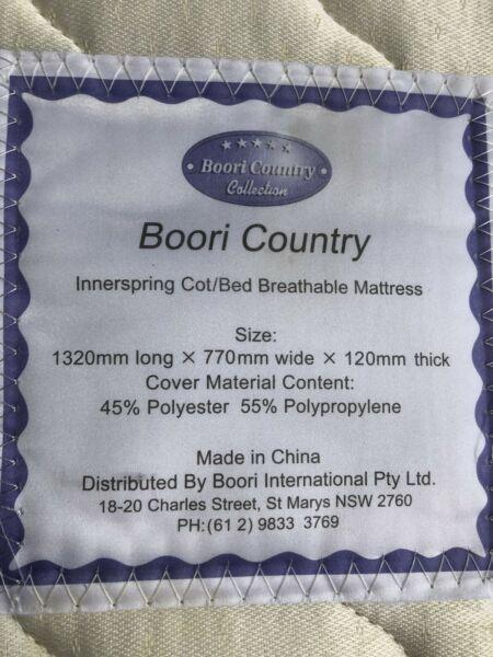 Boori country cot breathable mattress