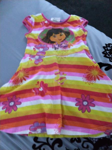 Dora the explorer girls dress size 4-5