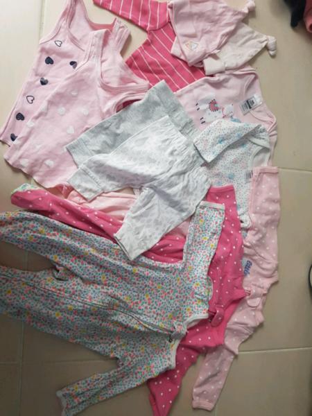 Baby girl clothes most new