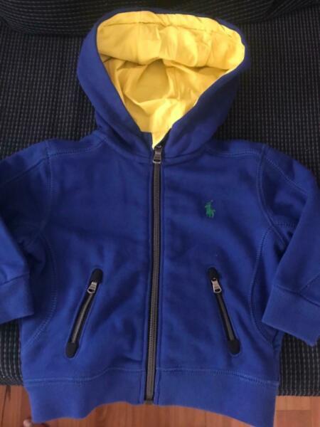 Ralph Lauren blue Hoodie Jacket size 9 months