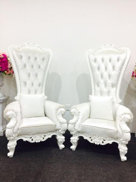 Wedding chair thrown chair prop party hire