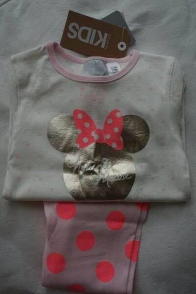 GIRLS PJS PYJAMAS BRAND NEW COTTON ON MINNIE MOUSE 2 SETS TO SELL