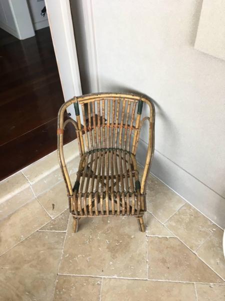Kids Vintage Cane Chair - original condition