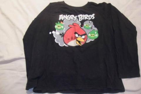 angry birds long sleeve top age 12years