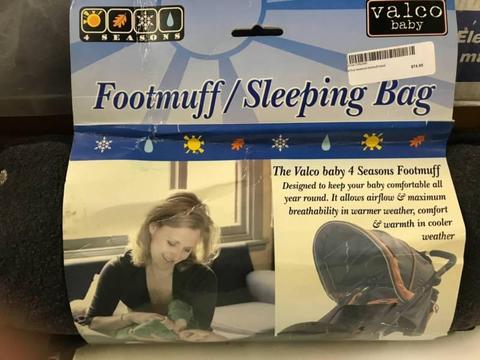 Brand new, unused Valco Baby Footmuff/Sleeping Bag
