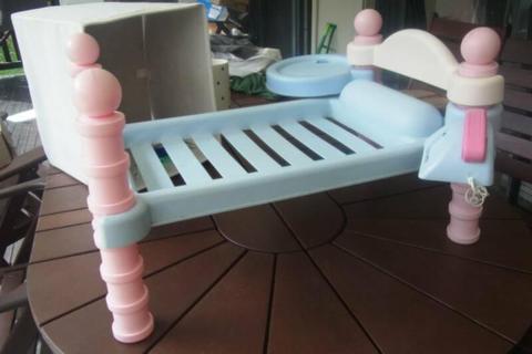 Dolls Bed approx 450mm w x 650mm long