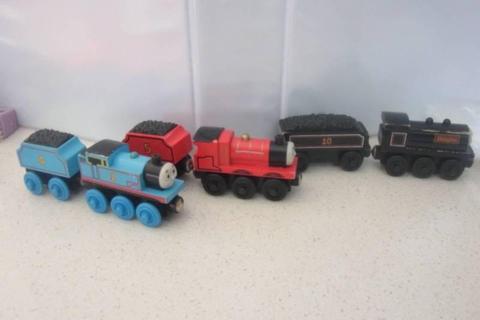 Douglas ,James and Thomas trains
