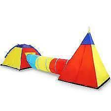 Kids Tent Tunnel Play Set (Tepee tent set) 100% NEW