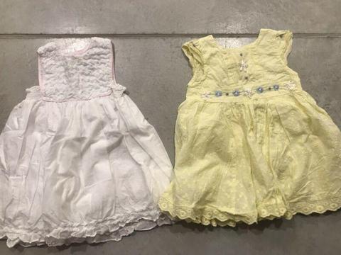 12 xDresses size 12-24months (includes postage)