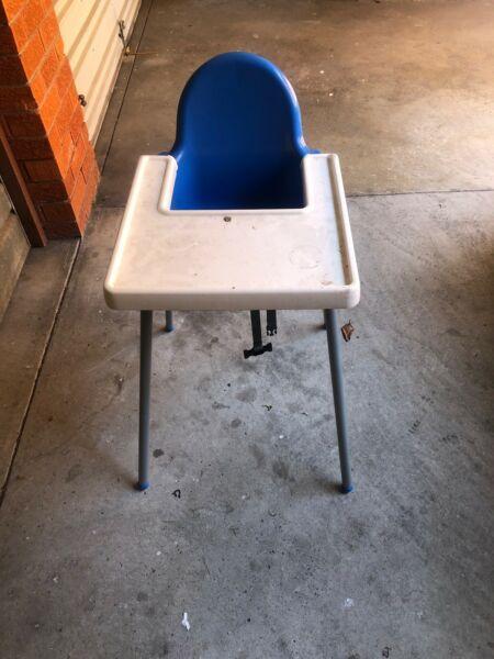 High Chair for Kids Rarely Used