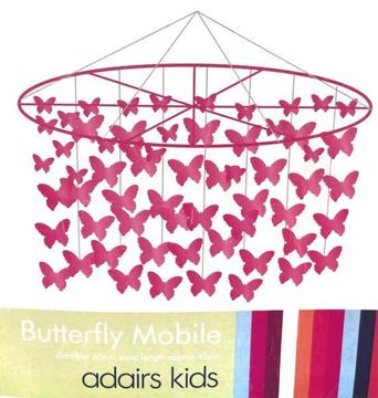 Adairs Kids Butterfly Mobile - Pink