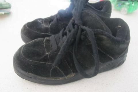 Black Suede boys shoes size 12