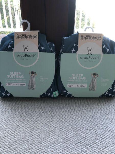 2x Ergopouch Sleep suit bag 2.5 tog. Brand New