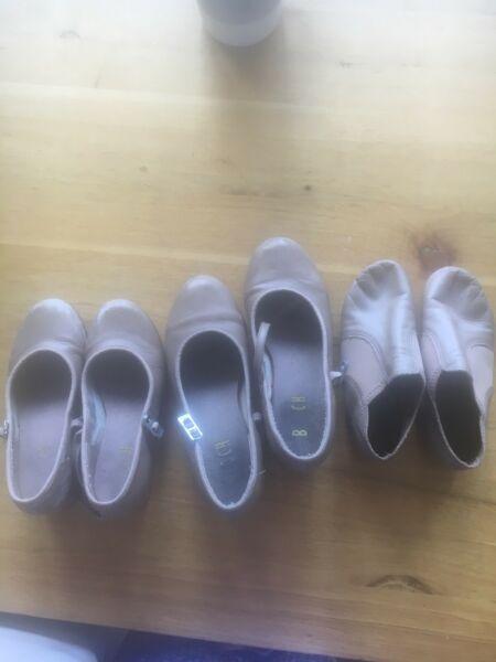 Tap and jazz shoes size 13, 13.5 and 6