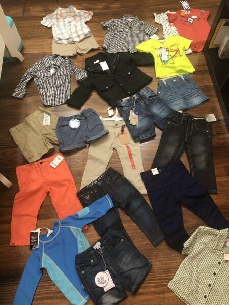 Brand new with tags boys clothes bundle 12 to 18 months- polo, guess