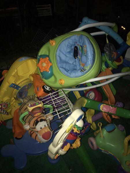 Baby toys and baby walkers