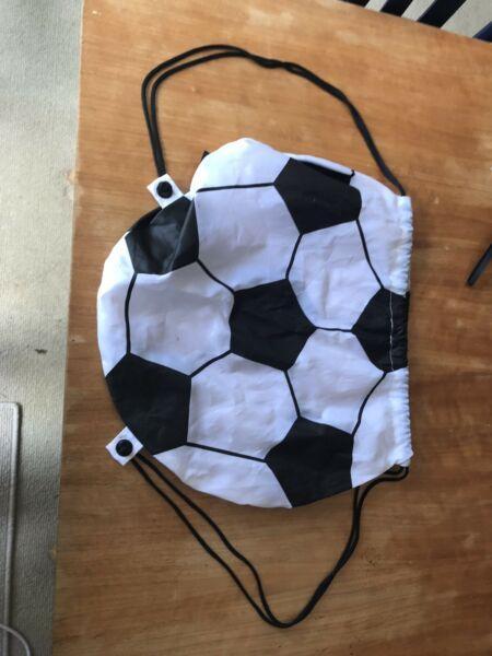 Soccer ball shaped back pack