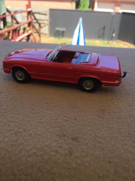 Collectable toy car red Mercedes