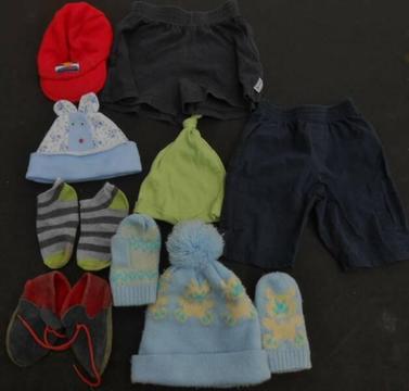 Bulk baby boys clothes bundle 9 items incl Bobux shoes