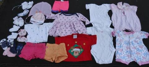 Bulk baby girls clothes bundle 20 items incl Rattles, Jolie,Bonds