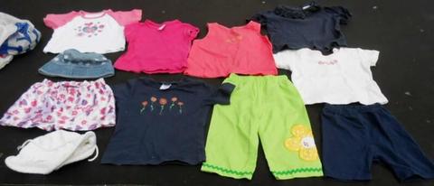 Bulk girls size 2 - 3 summer clothes bundle 11 items incl Dora