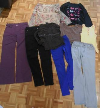 Bulk girls size 14 clothes bundle 9 items including freebies