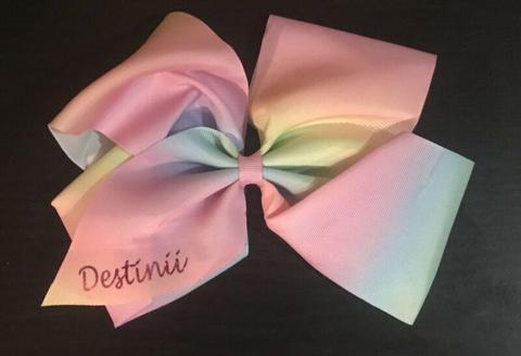 Personalised hair bows with clip
