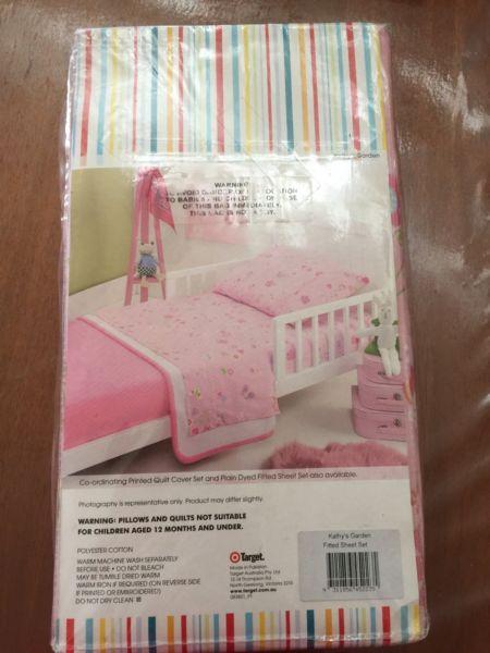 Toddler Manchester sheet set Pink
