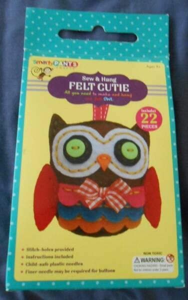 Smarty Pants Sew and Hang Felt Cutie Owl NEW IN BOX CRAFT TOY