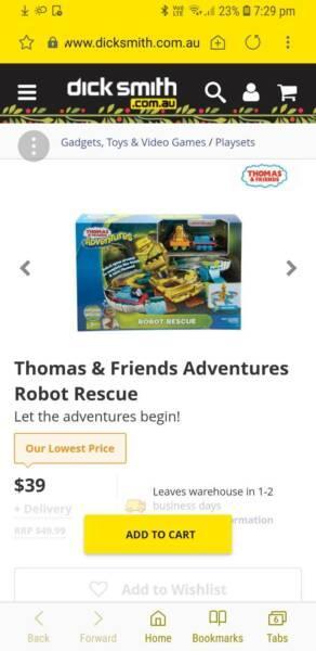 Thomas and friends adventures robot rescue