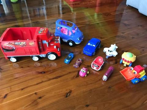 Cars / Vehicles Toys - Including Mac the Truck from Cars Movie