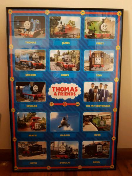 Thomas the tank engine framed poster