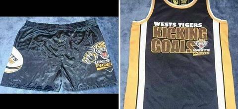 * NRL TIGERS * BOXERS & TOP * Kids Size 10 *