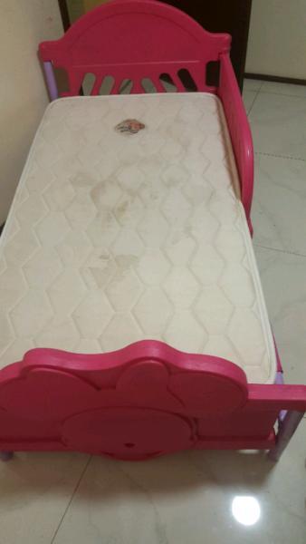 toddler bed with mattress