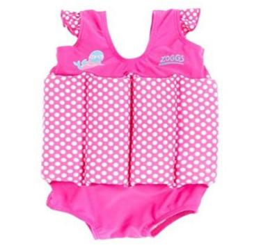 Zoggs Miss Zoggy Pink Learn to swim Floatsuit - size 1-2